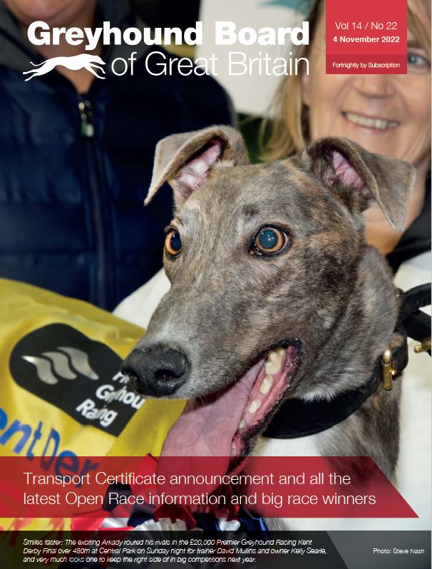 Calendar 4 November 2022 Vol 14 No 22 Greyhound Board of Great Britain